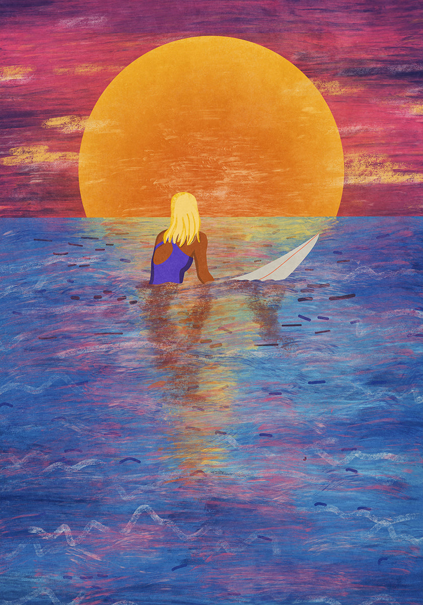 Fille de surfeur