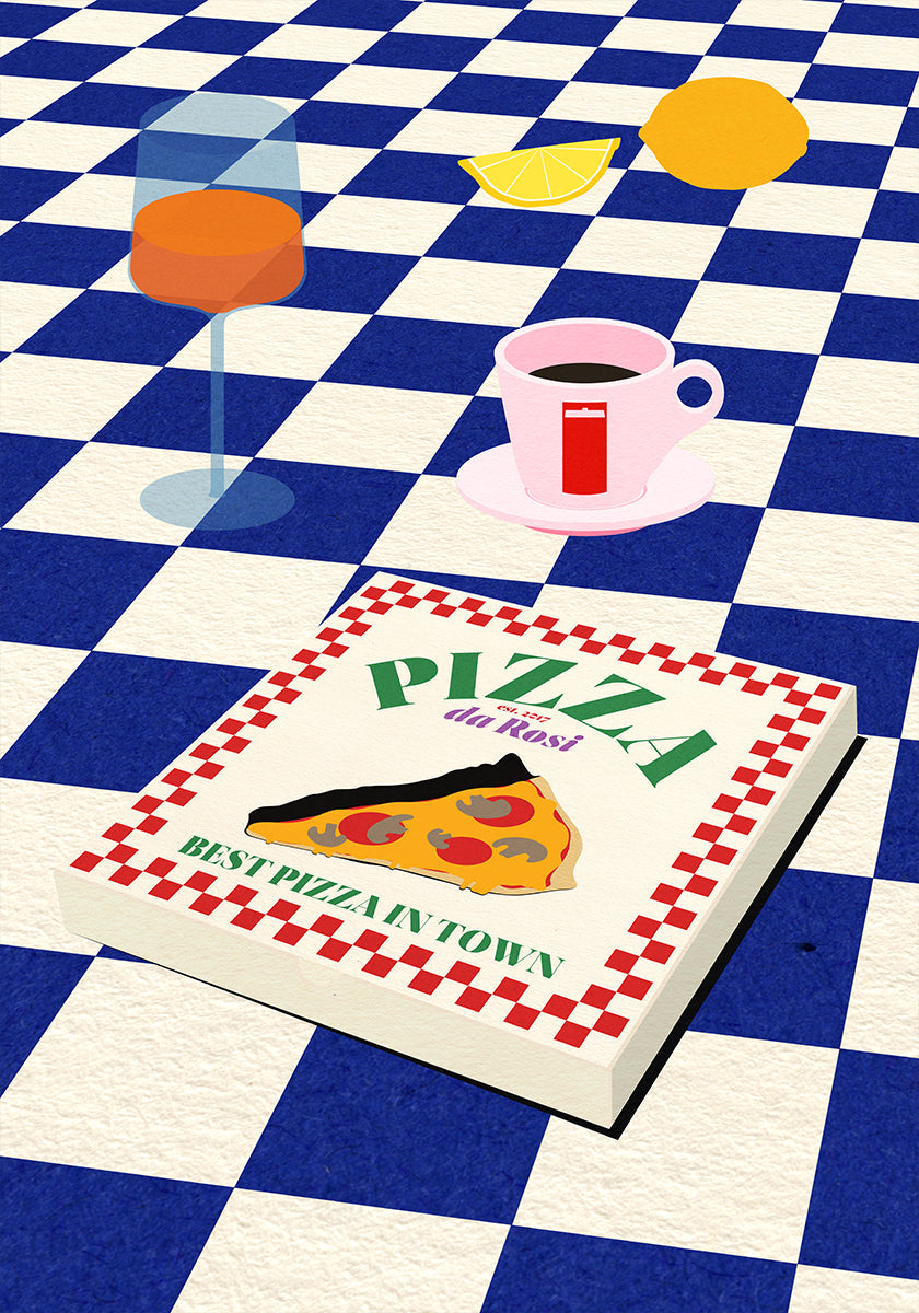 L'affiche du menu italien
