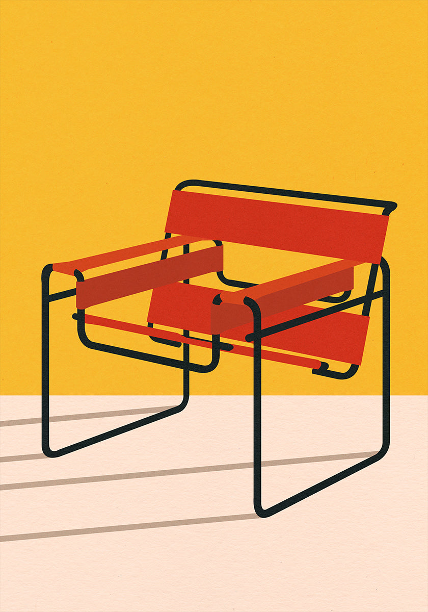 Chaise Wassily Marcel Breuer Poster