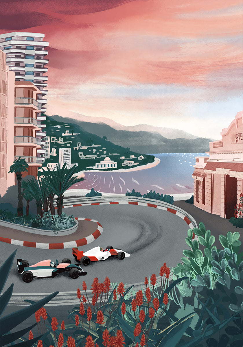 Circuit de Monaco Poster