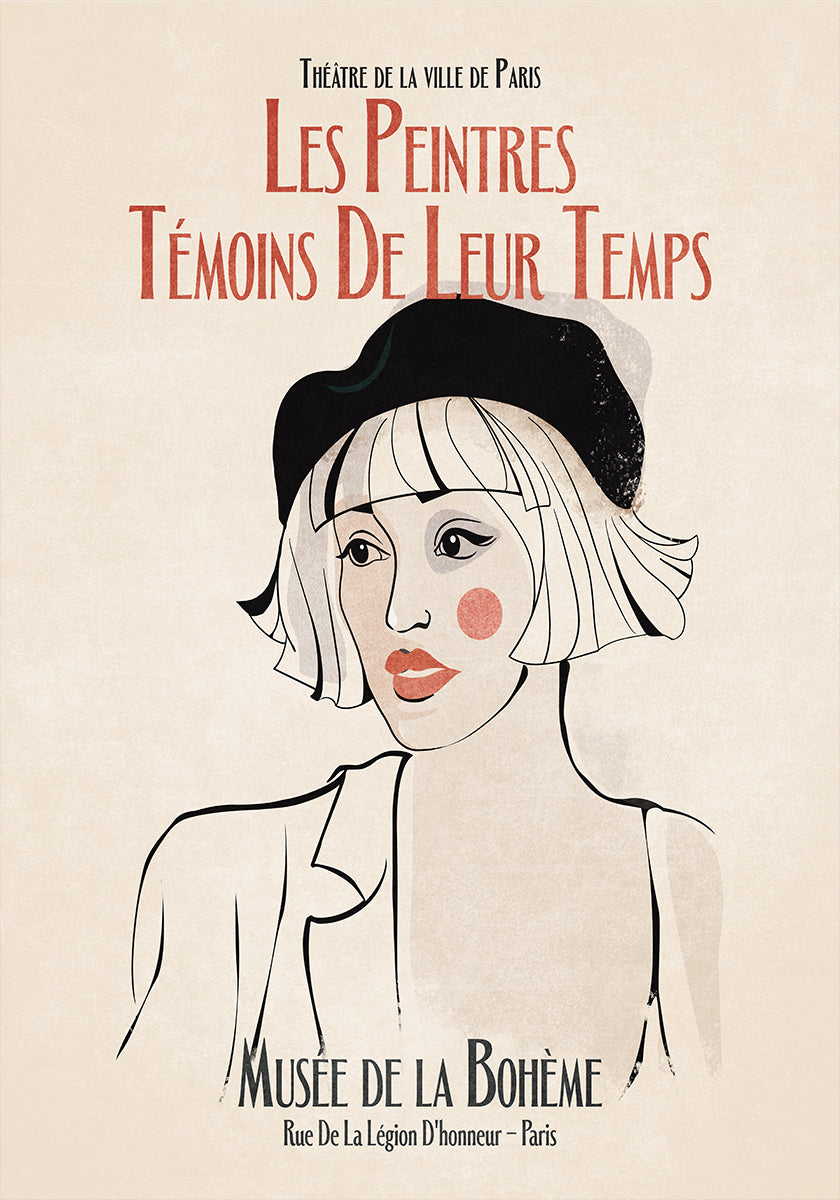 Muse parisienne Poster