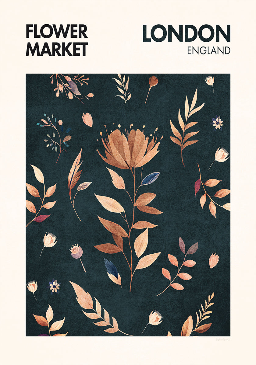 Pétales à Londres Poster