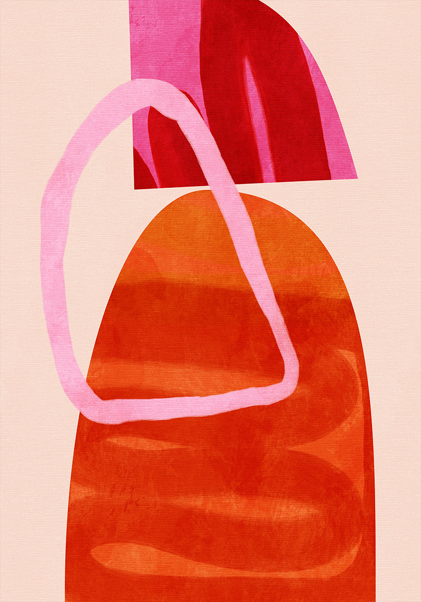 Copie de lignes peintes Poster
