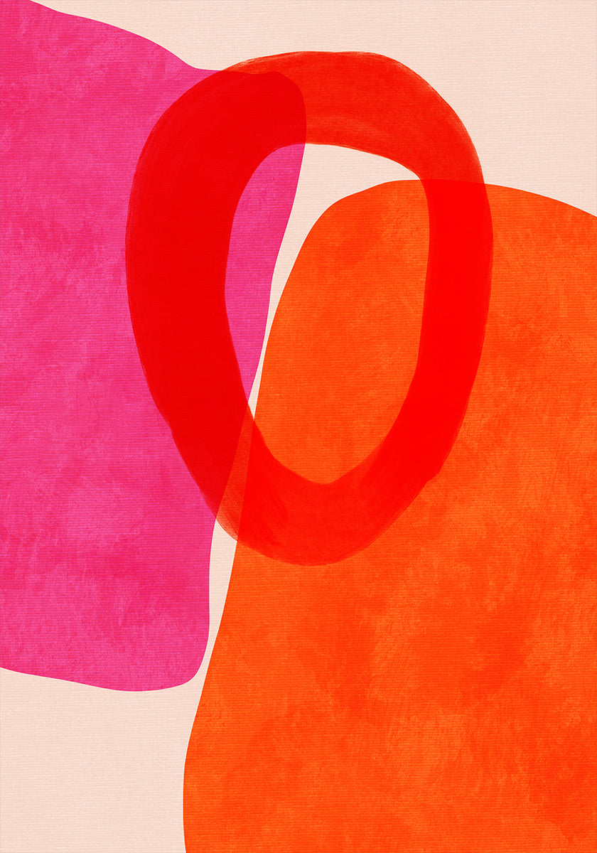 Lignes peintes 5 copie affiche