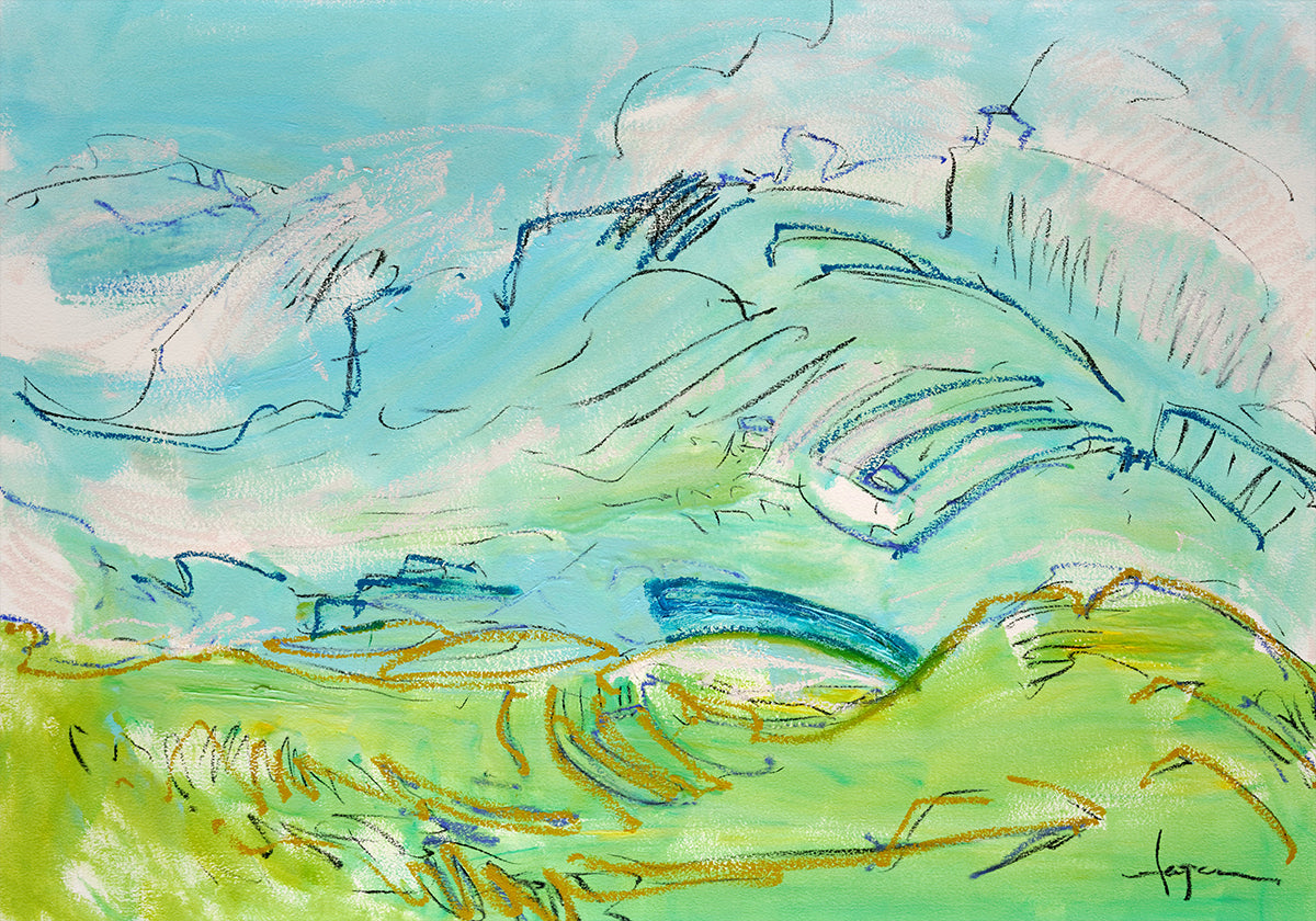 Paysage de colline fantaisiste