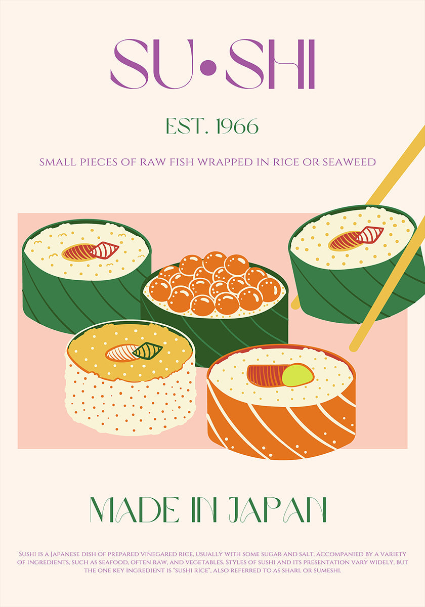 Délice de sushi Poster