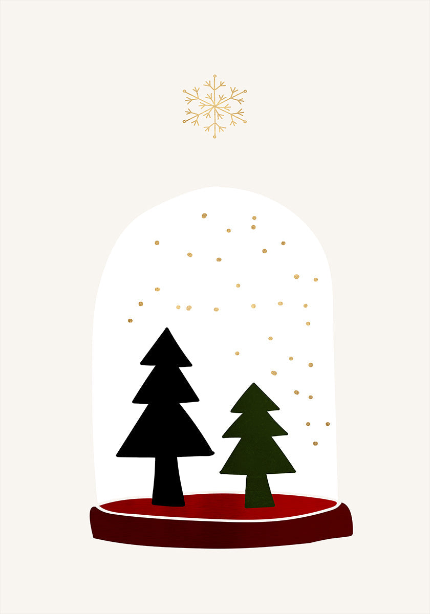 Flocons de neige dansants Poster