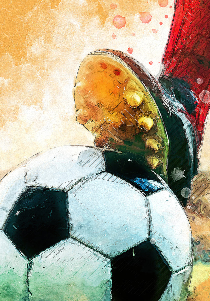Football 1 art sportif Poster