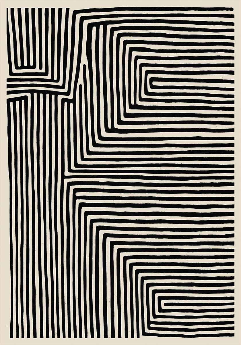 Labyrinthe linéaire Poster