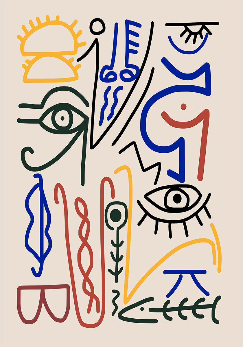 Symboles mystiques Poster