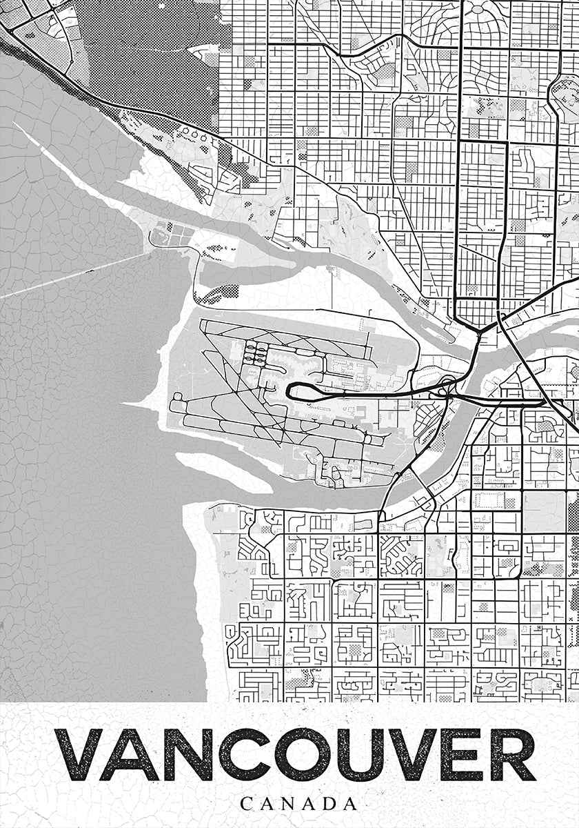 Vancouver blanc Poster