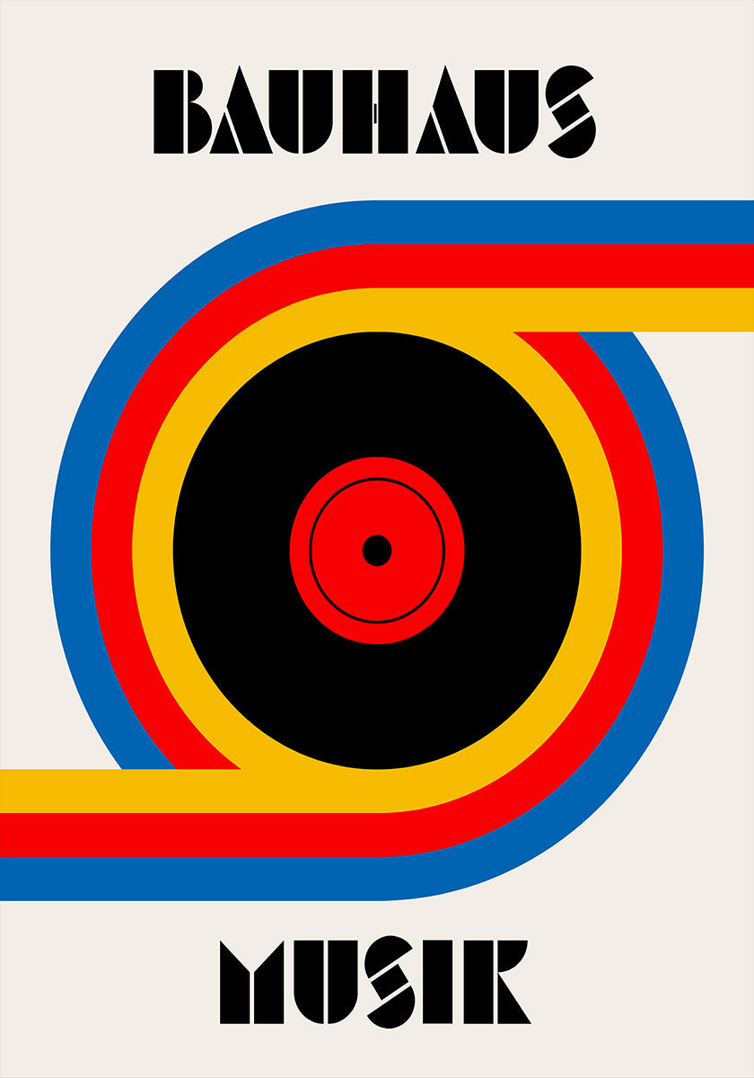 Affiche en vinyle de musique Bauhaus