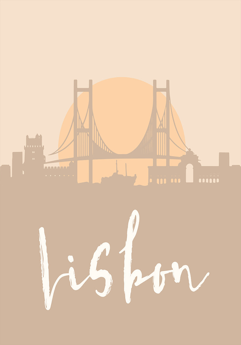 Skyline Earth Tone 2 39 Poster