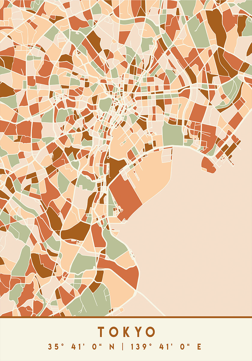 Cartes noires tons de terre 88 Poster