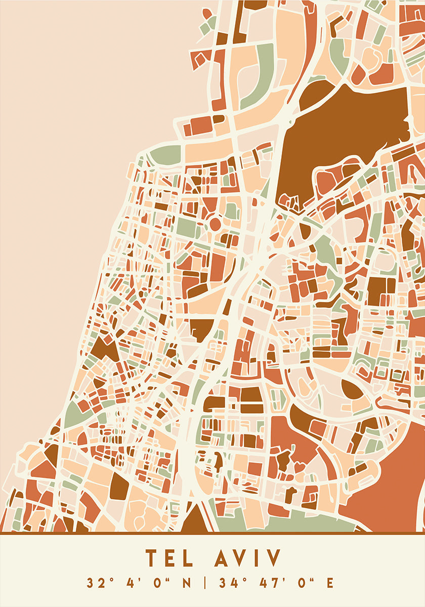 Cartes noires tons de terre 87 Poster