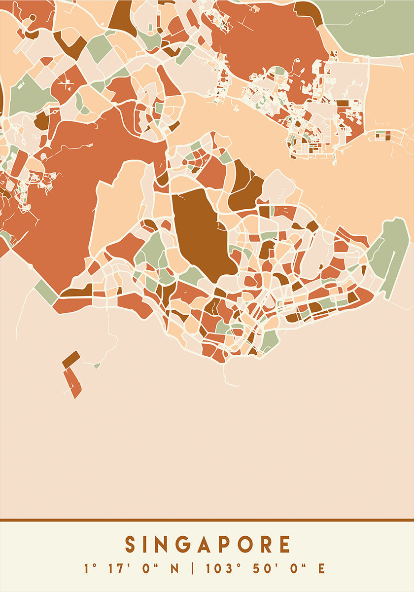 Cartes noires tons de terre 81 Poster