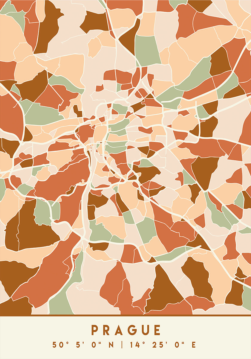 Cartes noires tons de terre 69 Poster