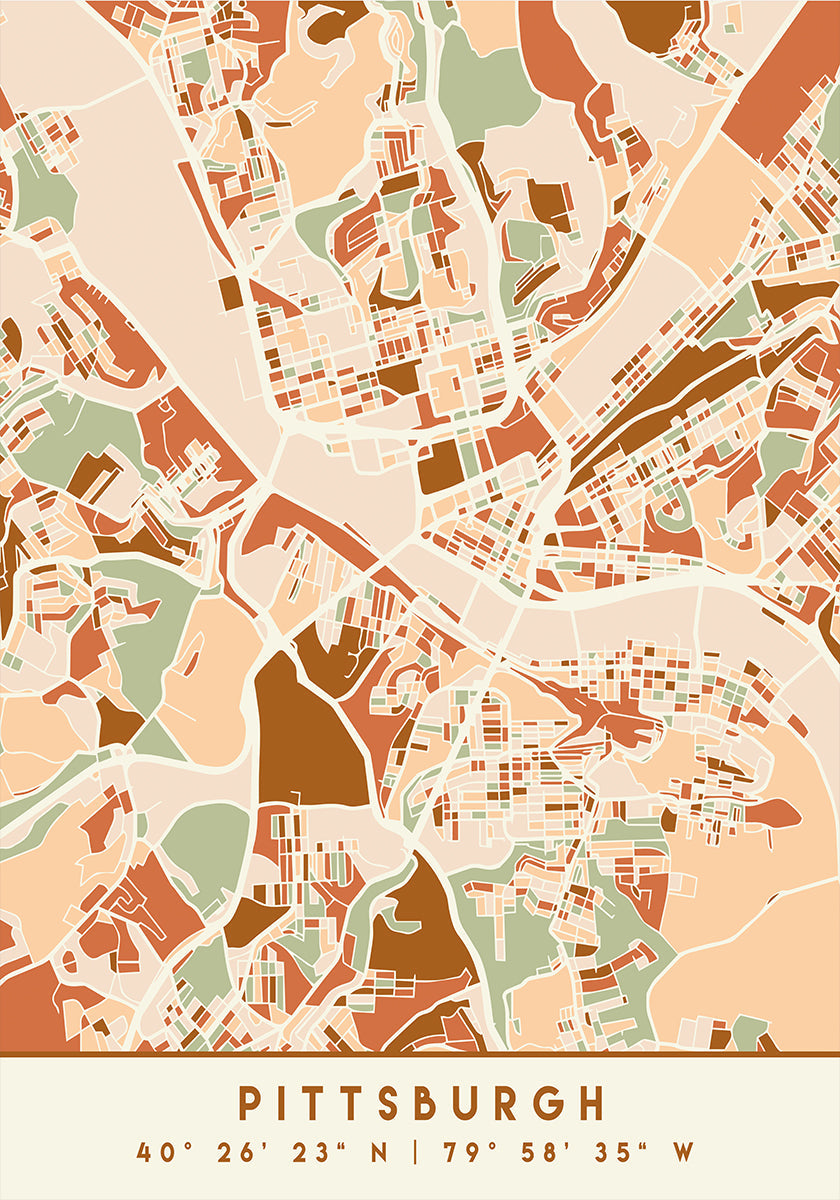 Cartes noires tons de terre 67 Poster