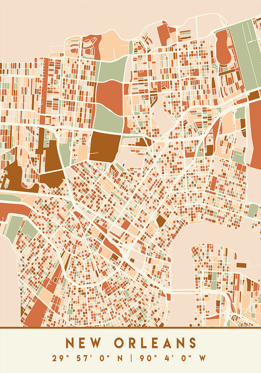 Cartes noires tons de terre 60 Poster