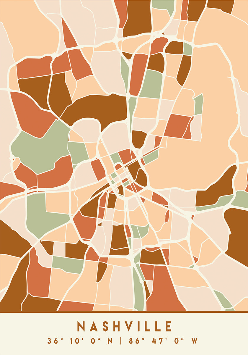 Cartes noires tons de terre 59 Poster