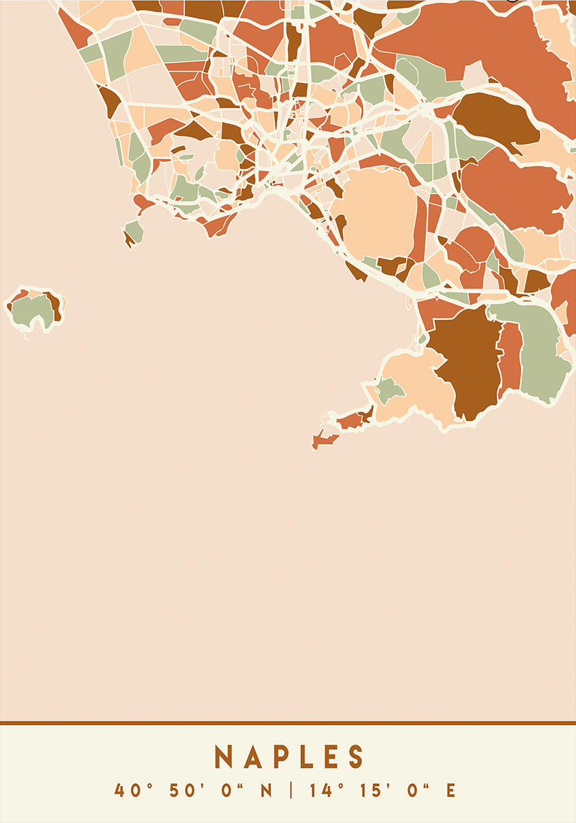 Cartes noires tons de terre 58 Poster