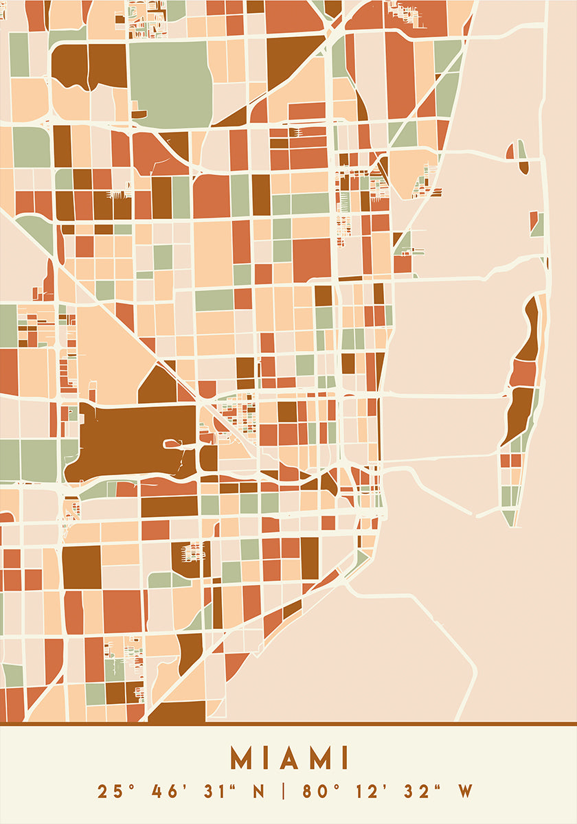 Cartes noires tons de terre 53 Poster