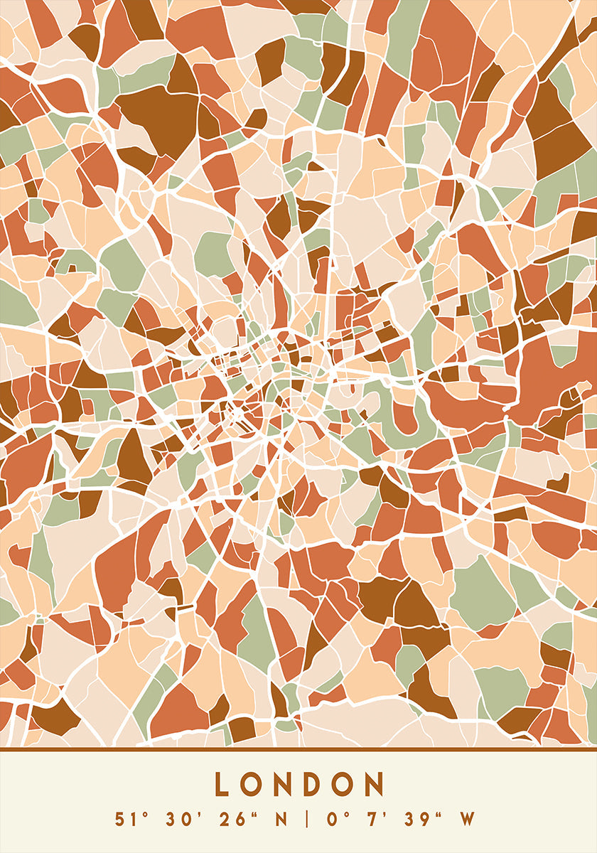 Cartes noires tons de terre 41 Poster