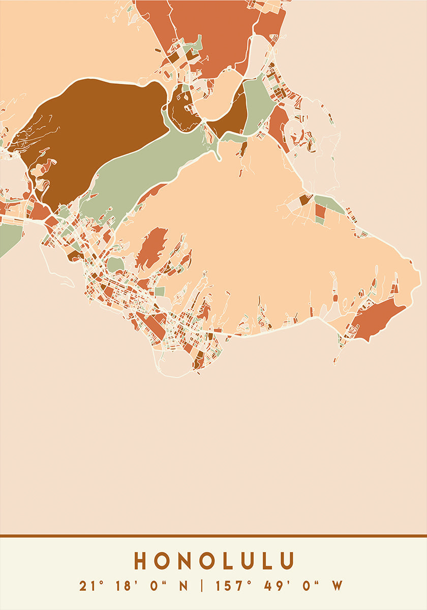 Cartes noires tons de terre 33 Poster