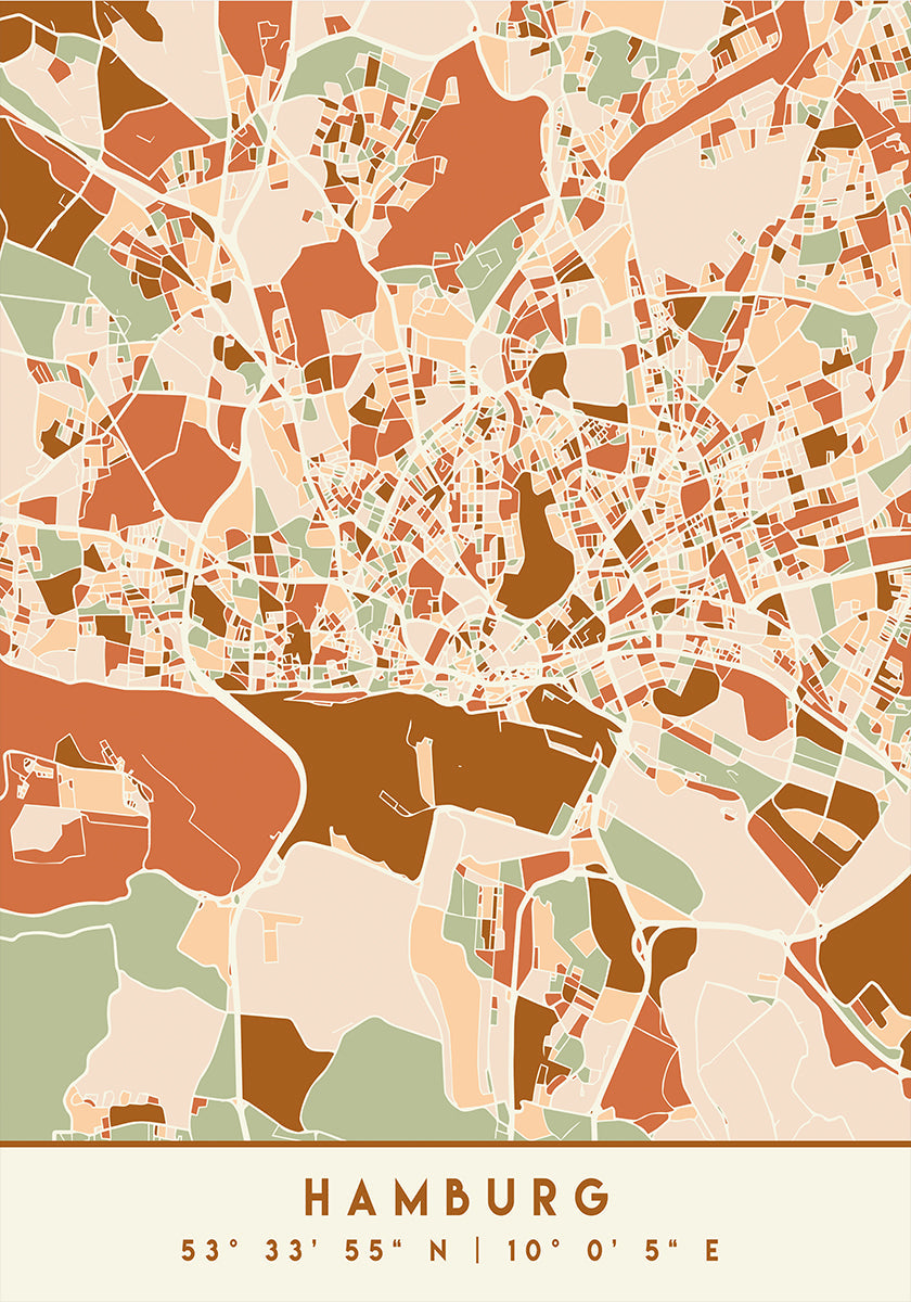 Cartes noires tons de terre 31 Poster