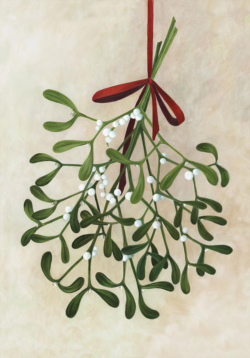Poster Bouquet de gui avec arc