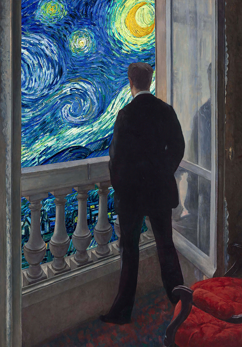 Vue nocturne étoilée