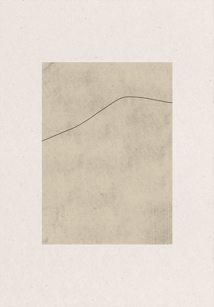 Ligne sur beige murmuré Poster