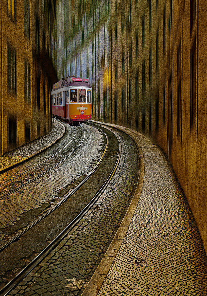 Poster Chemin de fer avec tramway