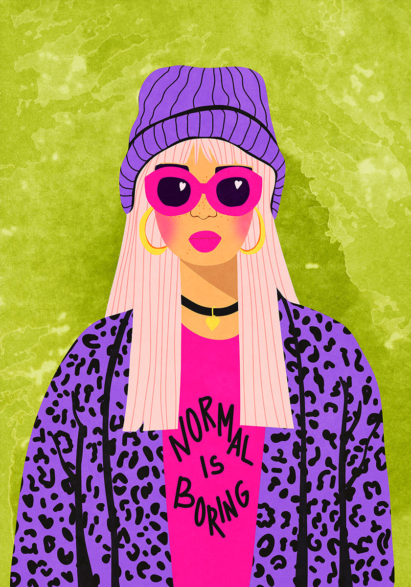 Forage de glace normal Poster