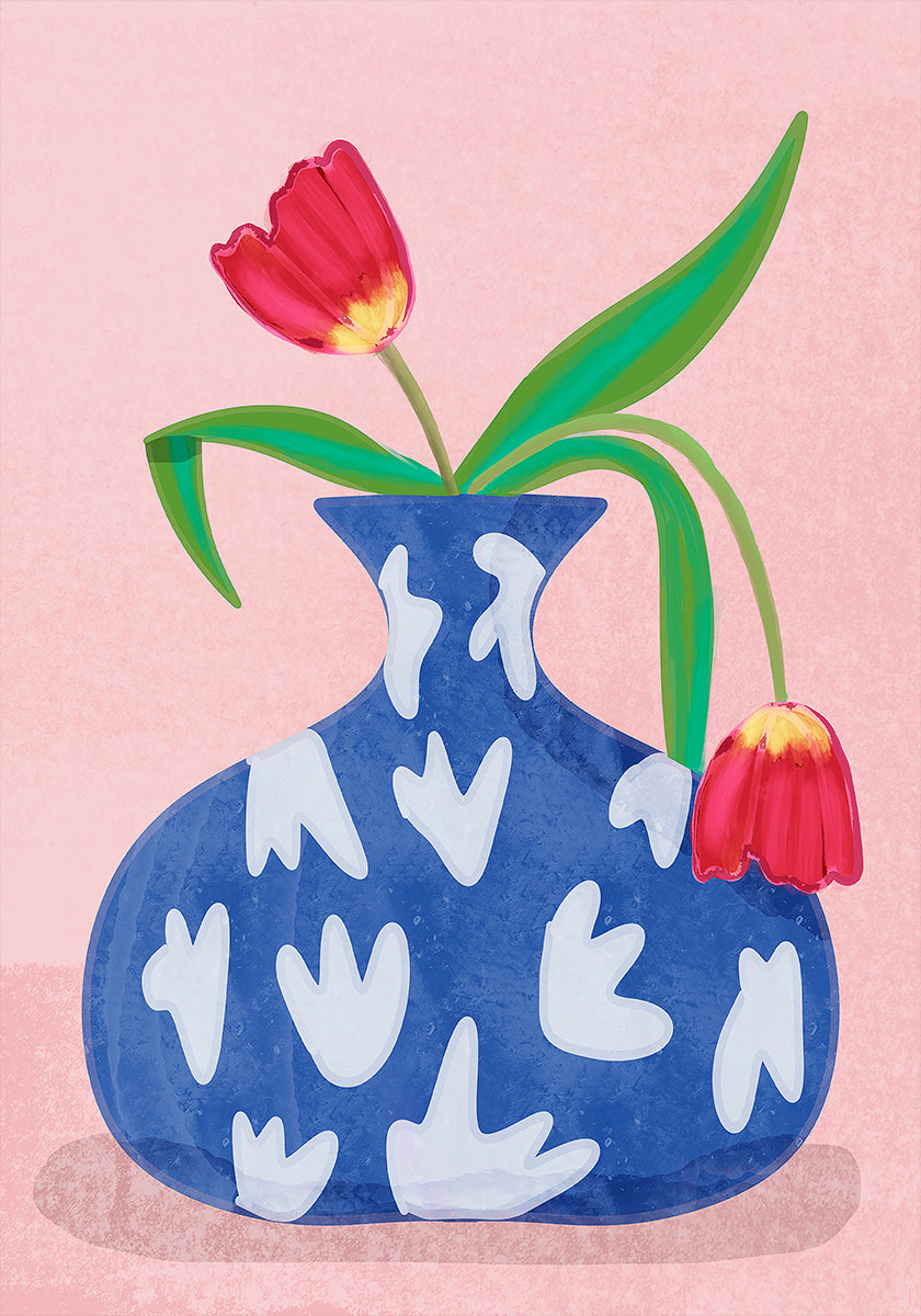 Poster Tulipe dans un vase