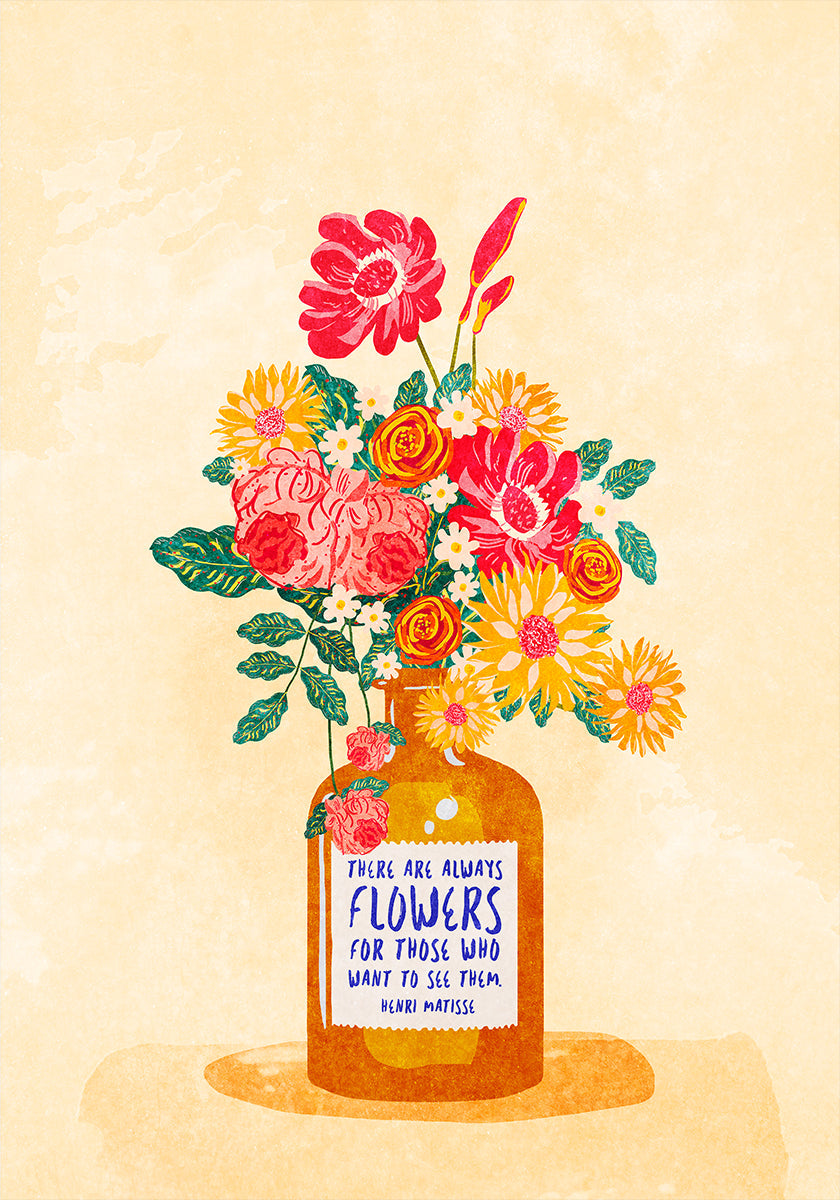 Toujours des fleurs Poster