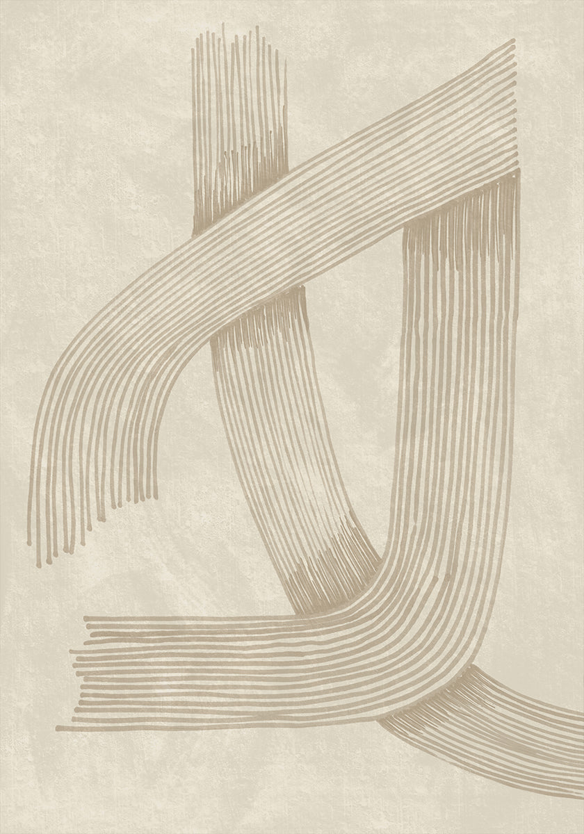 Ligne sophistiquée abstraite 01 Poster