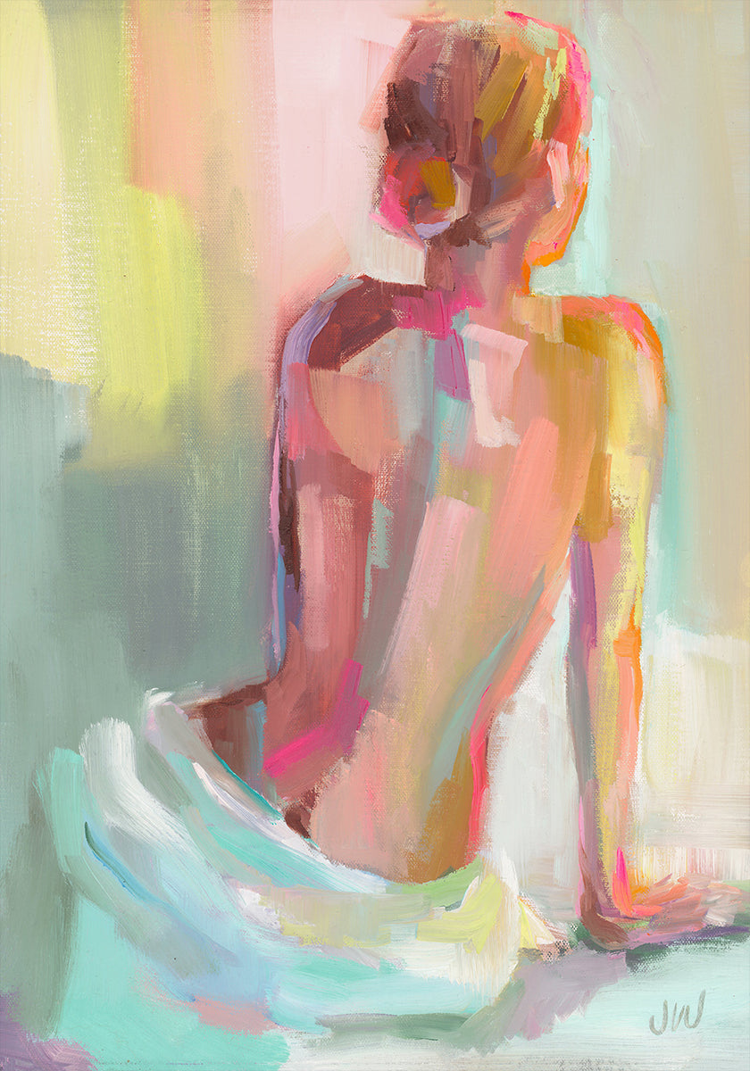 Femme posant Poster
