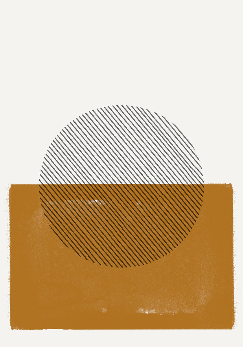 Horizon rayé Poster