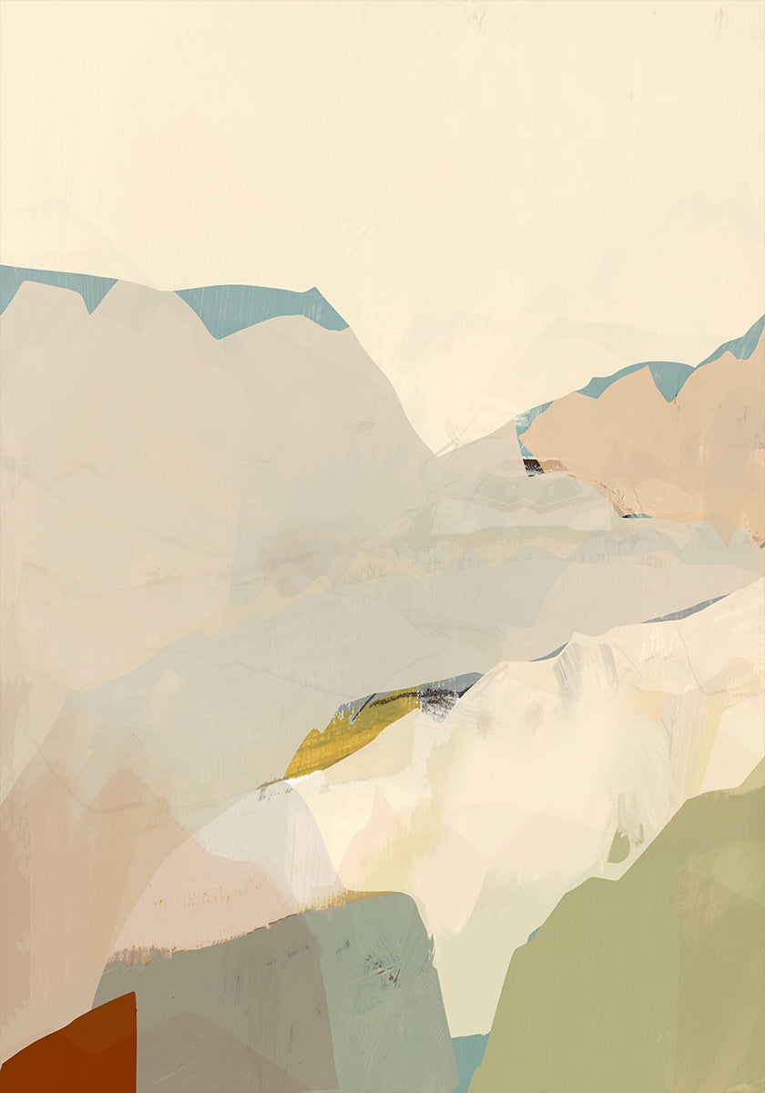 Chaîne de montagnes Peachy 2 Poster