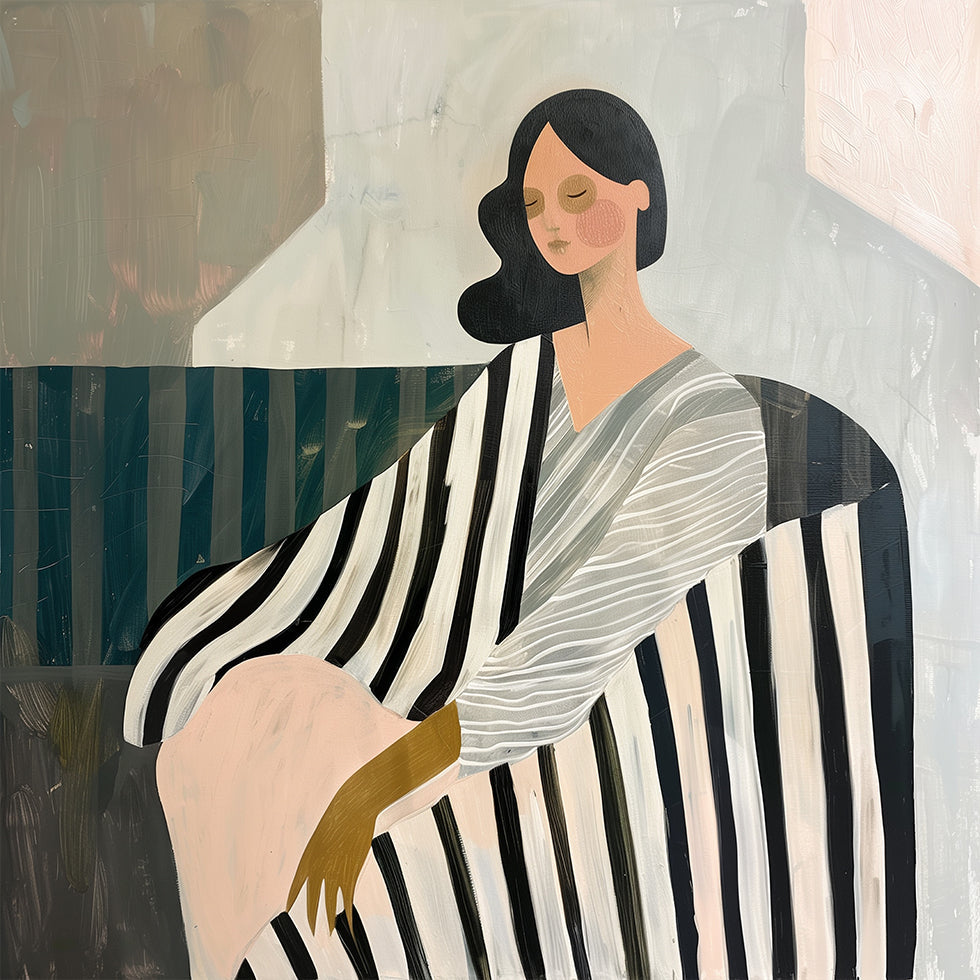 Femme en inclinaison Poster