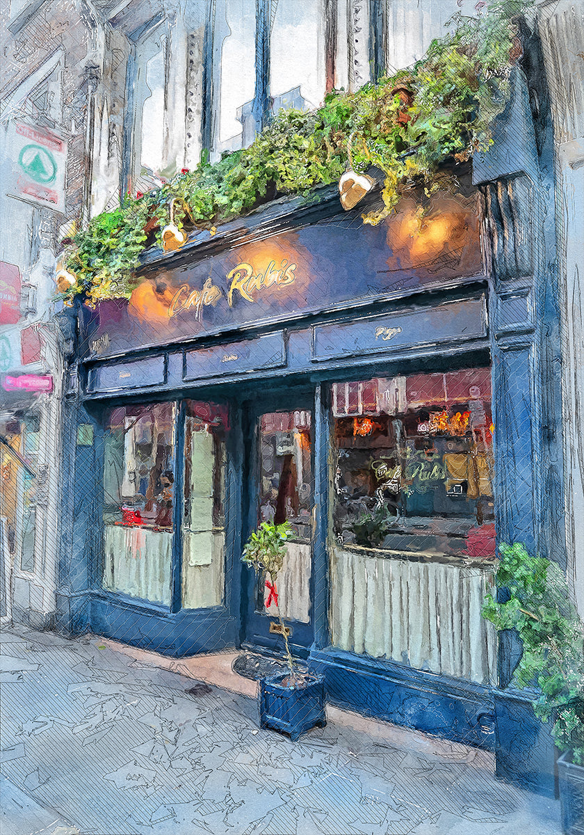 Dublin City Aquarelle Art Irlande (10)