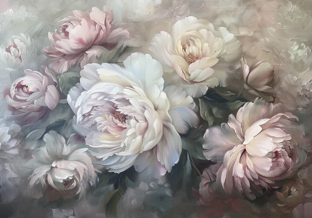 Affiche Peinture de fleurs 5 Poster