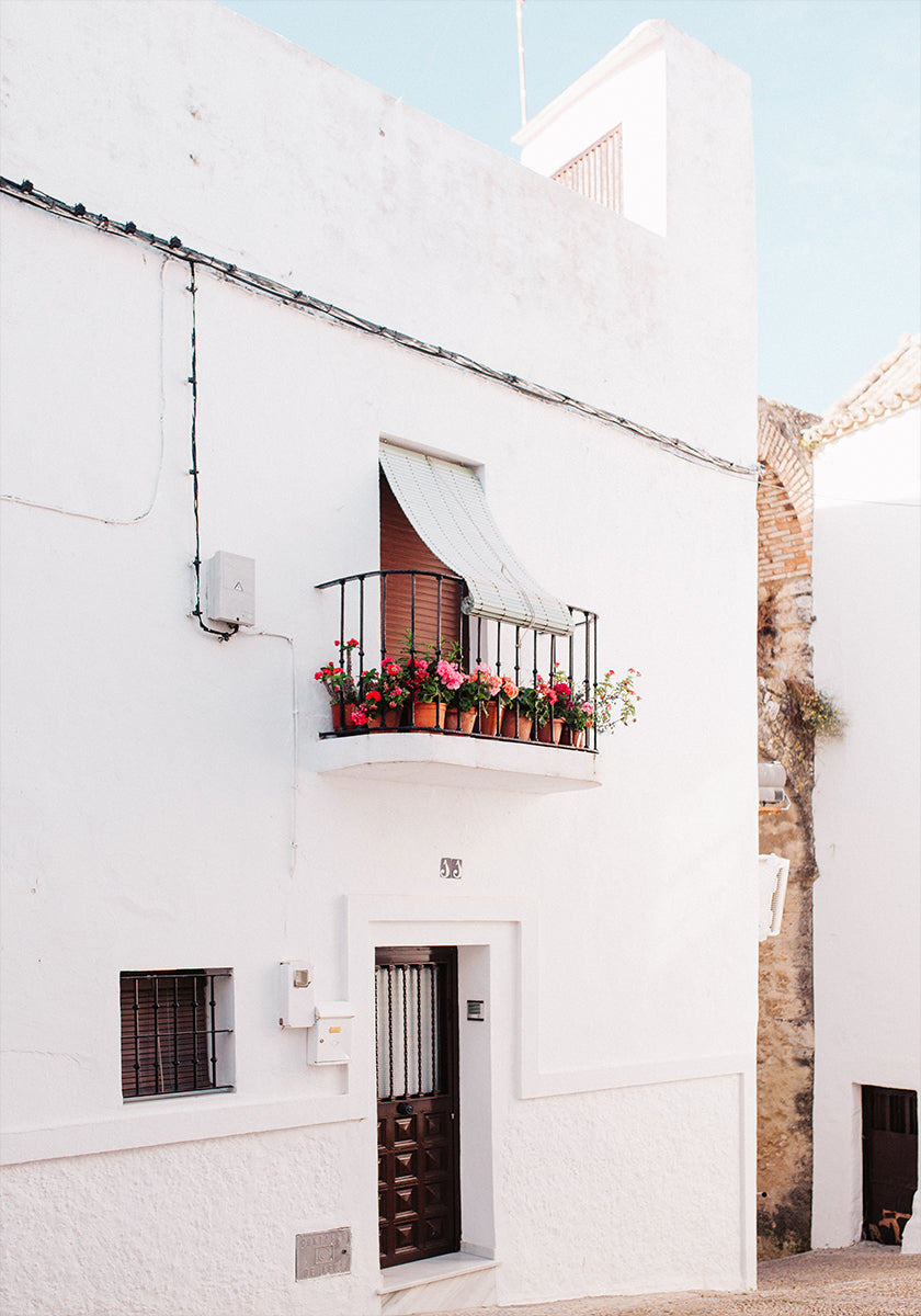 Maison blanche d'Andalousie Poster