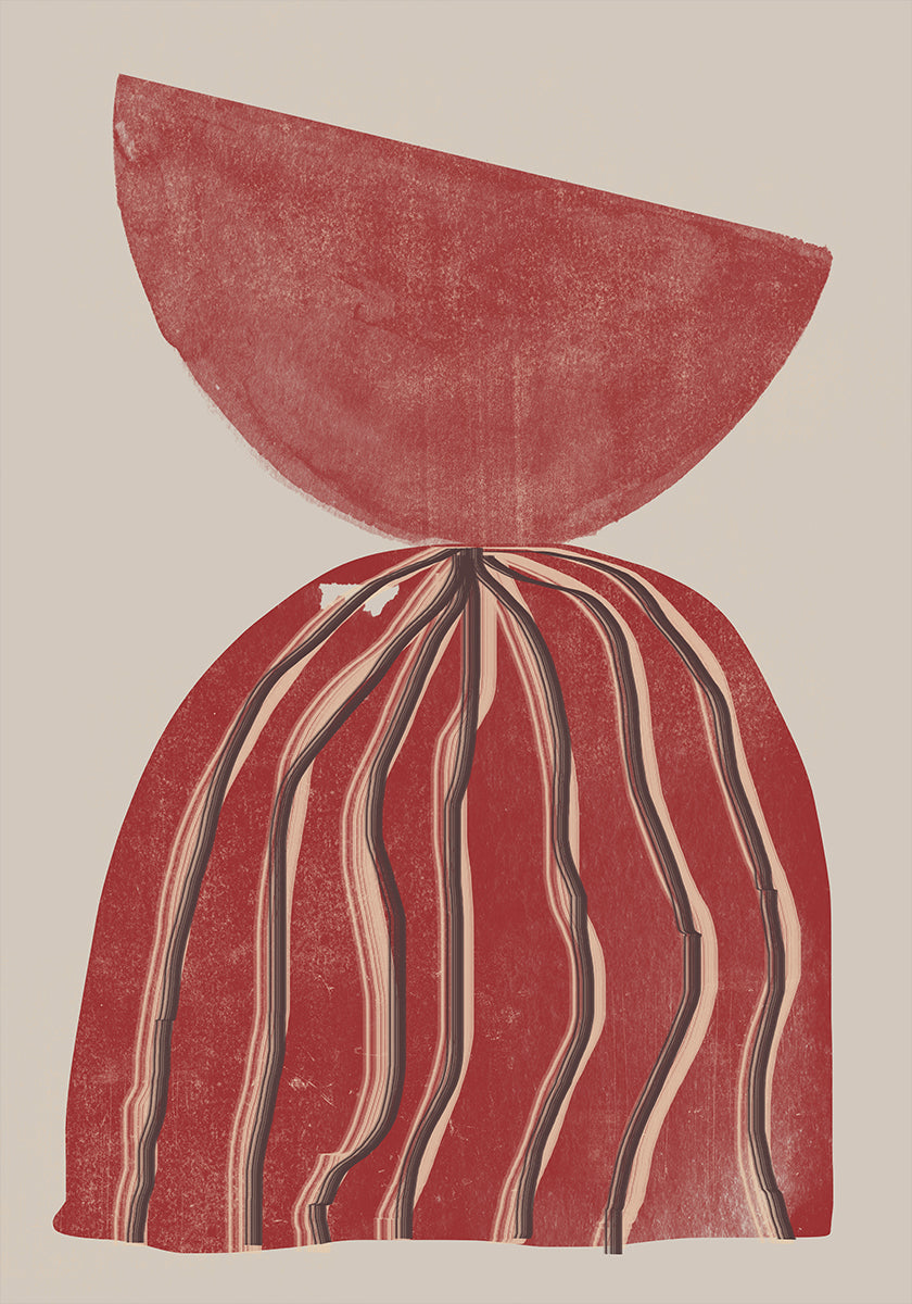 Silhouette cramoisie Poster