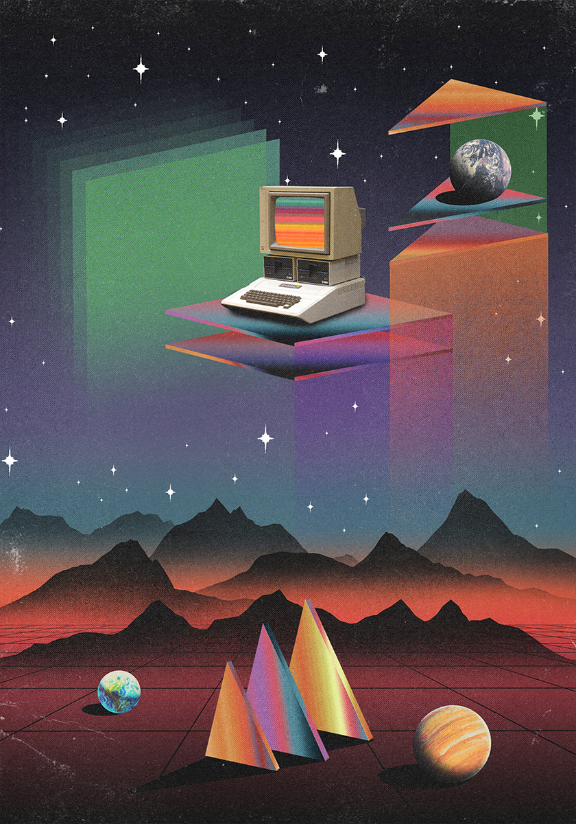 Ordinateur CRT des années 80