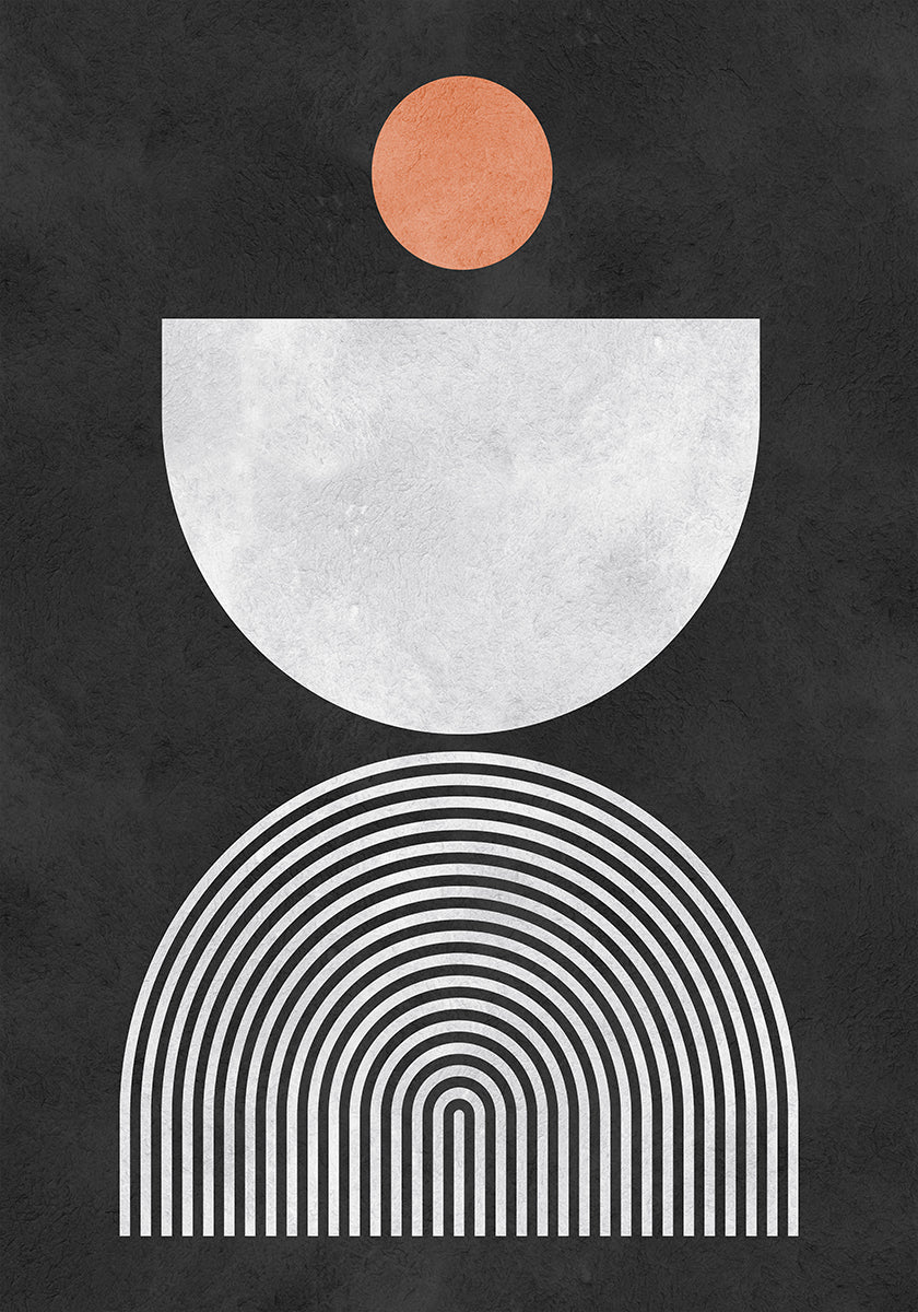 Lignes et cercles 10 Poster