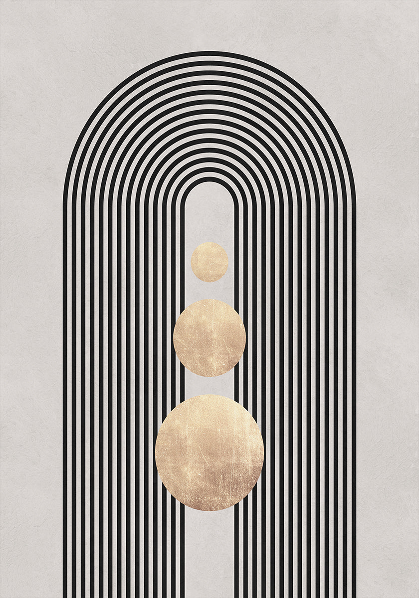 Lignes et cercles 19 Poster