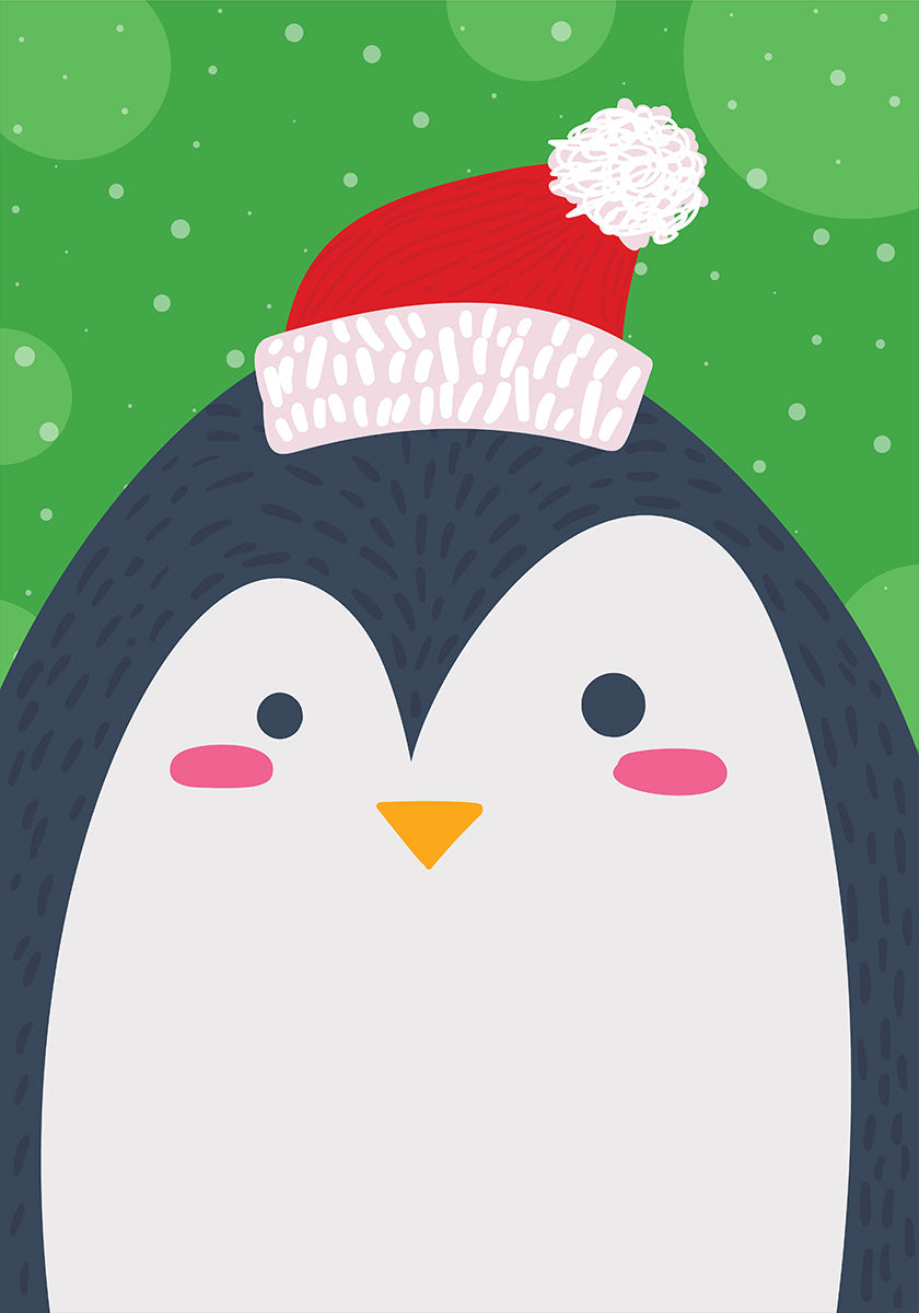 Joie festive des pingouins Poster