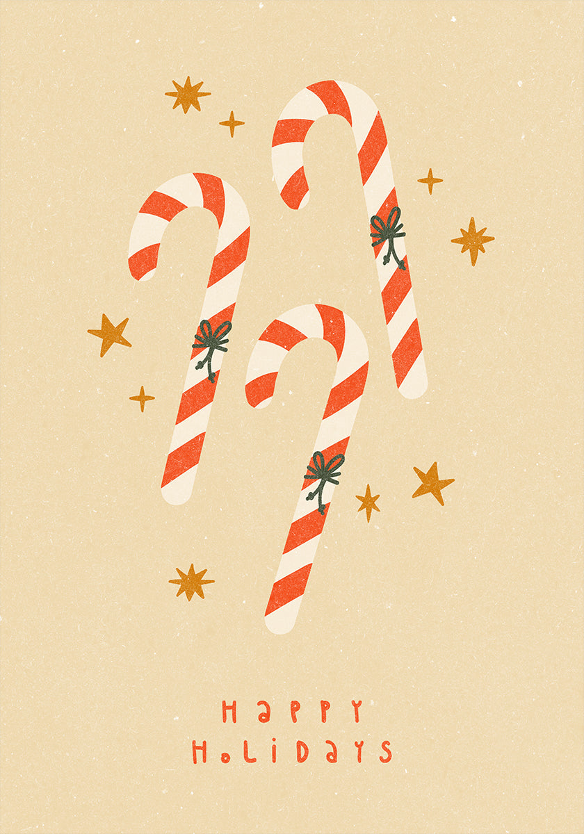 Canne en bonbon Poster